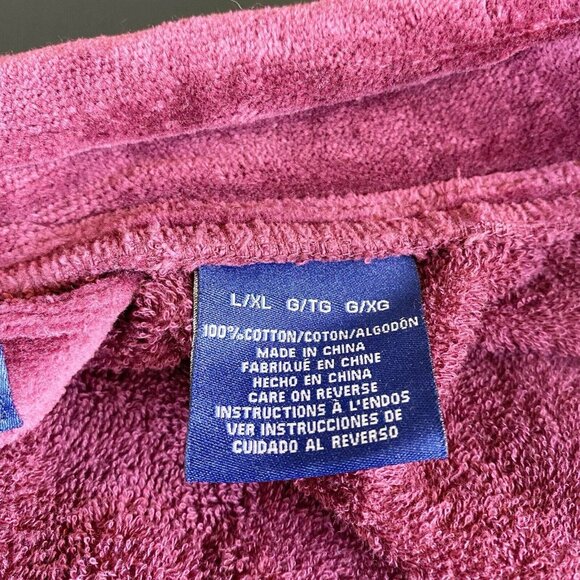 Polo by Ralph Lauren Burgundy Robe - Picture 6 of 8